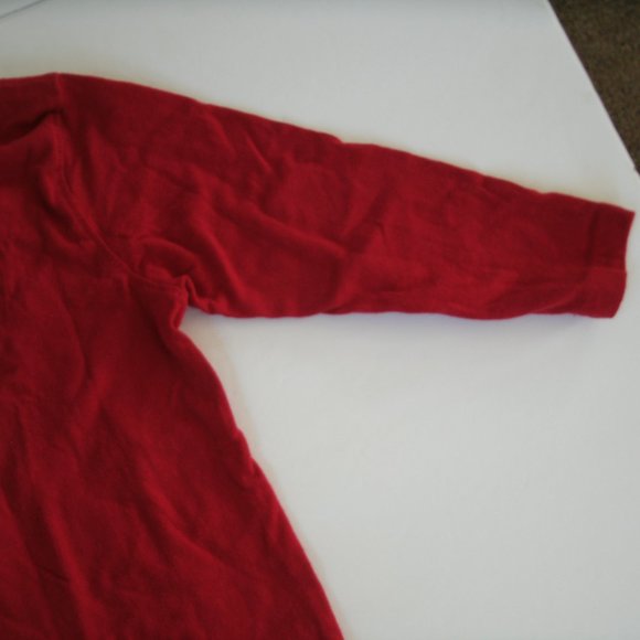 Boy's Christmas T-Shirt Gingerbread Man Red Long Sleeve Size 3T - Picture 10 of 10